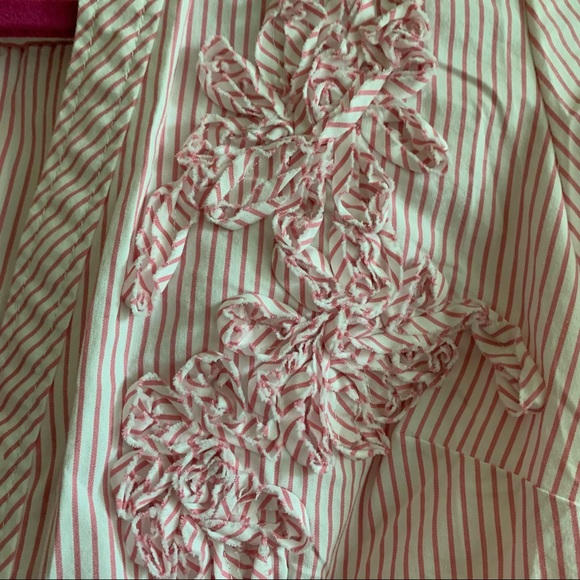New York and Company Striped Button-up in Size XS - Picture 8 of 13